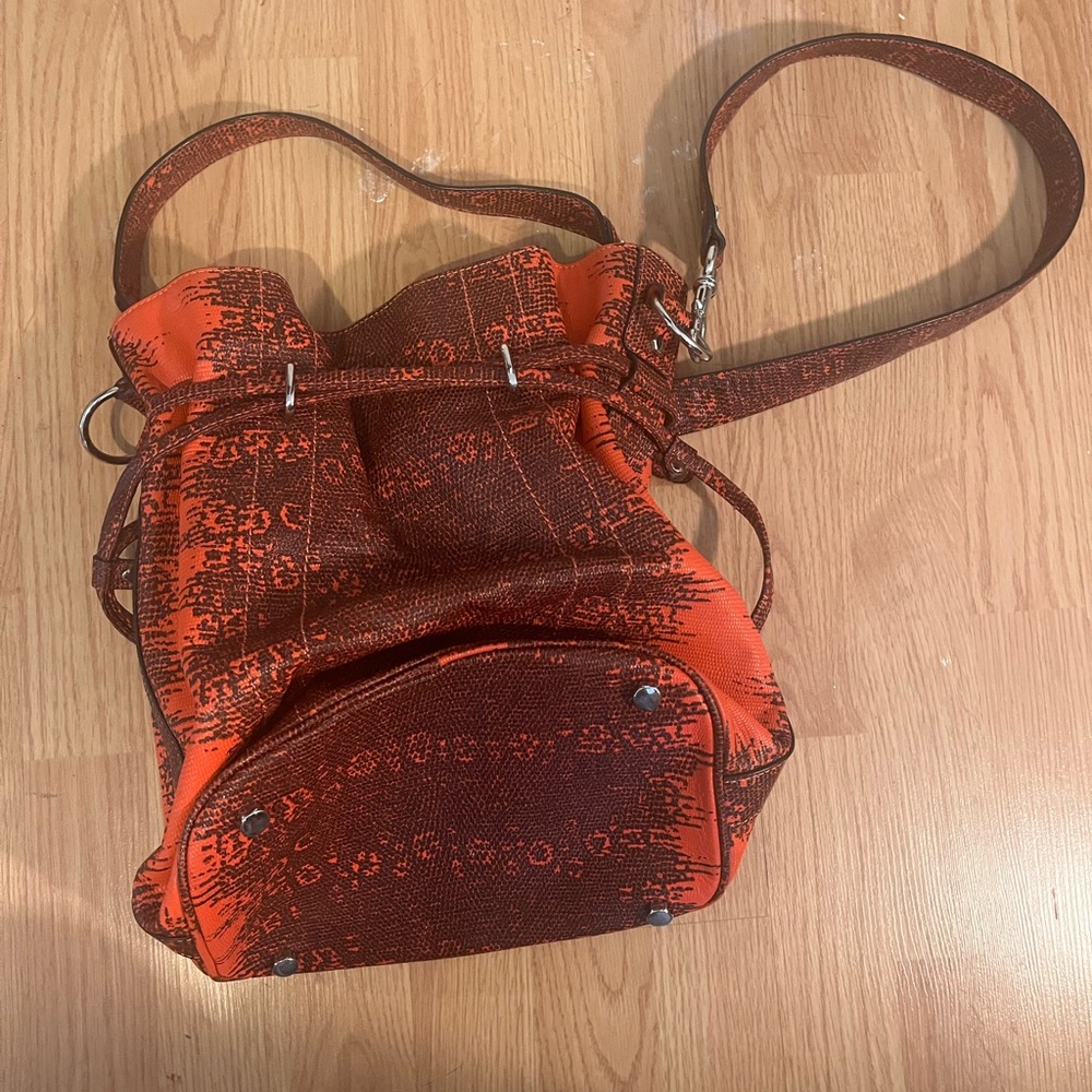 Rebecca minkoff red snake print purse